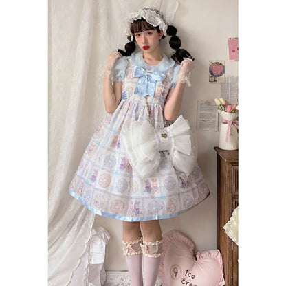 Big White Bowknot Lolita Backpack