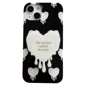 Black and White Heart iPhone Case - iPhone 7 / 2 - IPhone