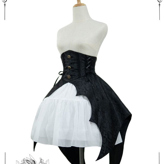 Black Bat Wings Corset Lolita ON1036 - Black (version