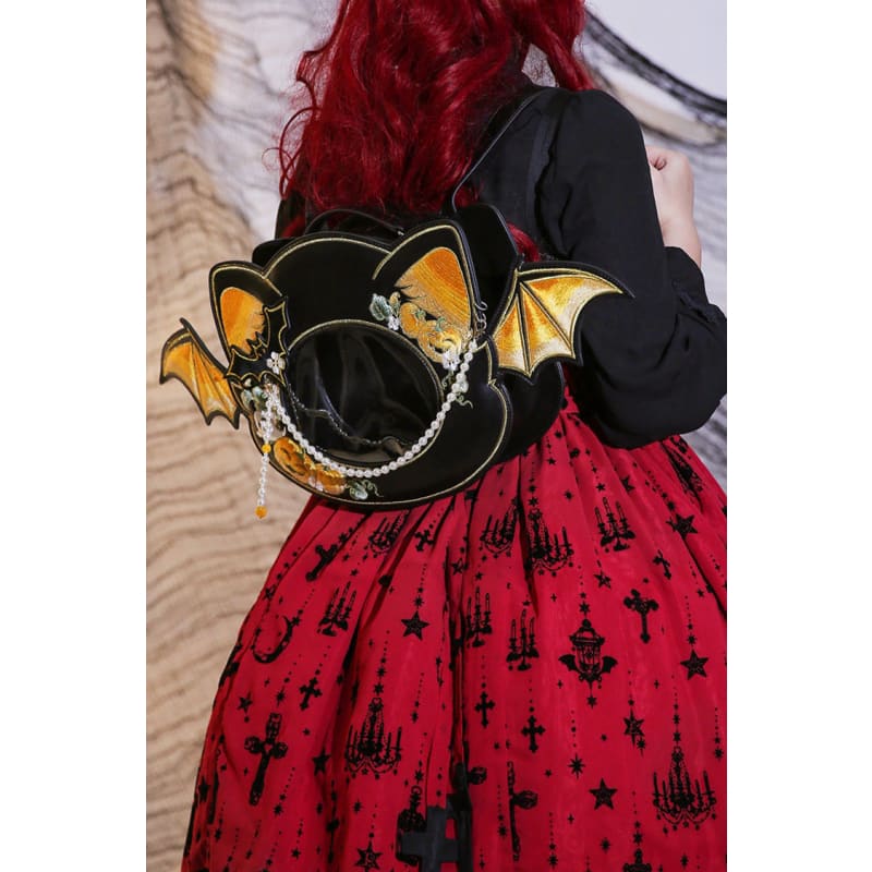 Black Devil Pumpkin Bag - One-Size / Backpack