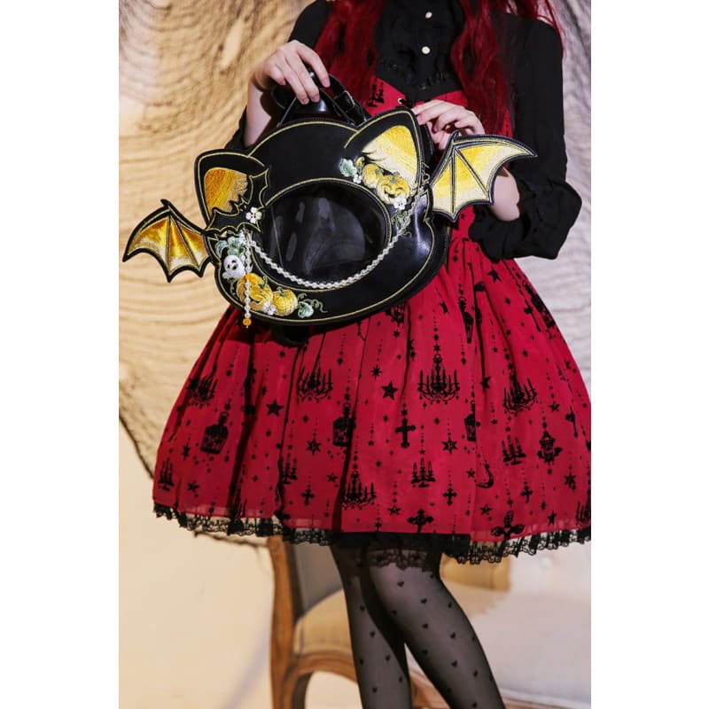 Black Devil Pumpkin Bag - One-Size / Crossbody-Bag