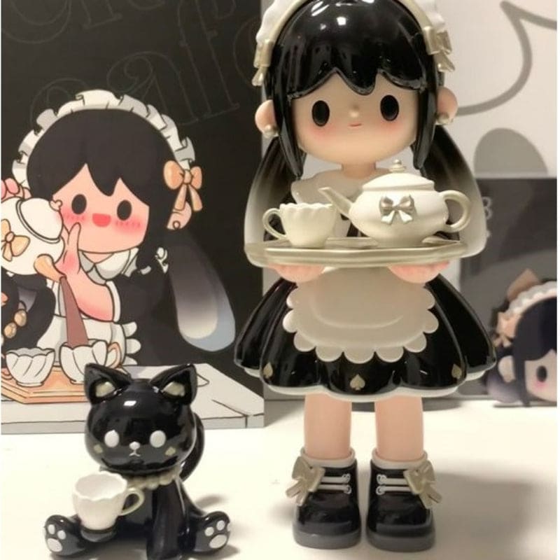 Black Maid and Cat Doll - Lovesickdoe