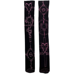 Black Pink Devil Summon Stockings ON829 - F