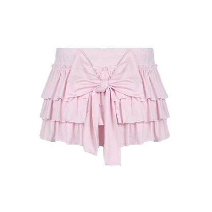 Black Ribbon Heart Top - Pink Skirt Only / S - long sleeve