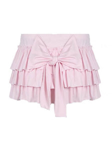 Black Ribbon Heart Top - Pink Skirt Only / S - long sleeve