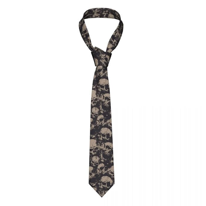 Black Skull Tie - Black - Other