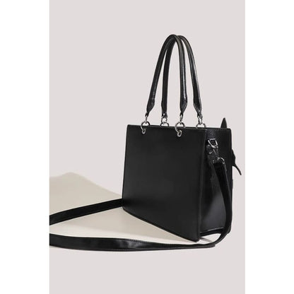 Black Spider Web Butterfly Tote Bag - One-Size / Black