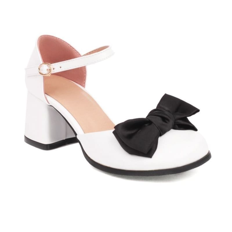 Block Heel Bow Sandals