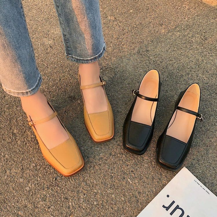 Block Heel Mary Jane Pumps