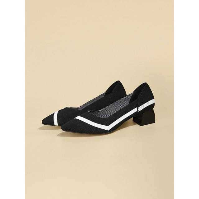 Block - White Stripe - Black / 34