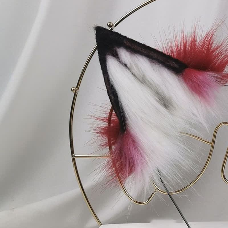 Bloody Wolf Ears Tail Headband Accessory