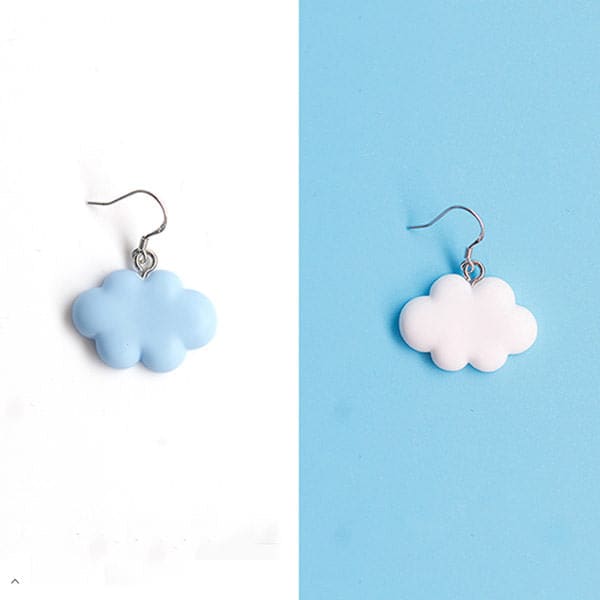 Blue Cloud Earrings - earrings