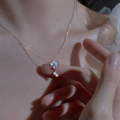 Necklace Mini Flower - Milk Blue main image 1