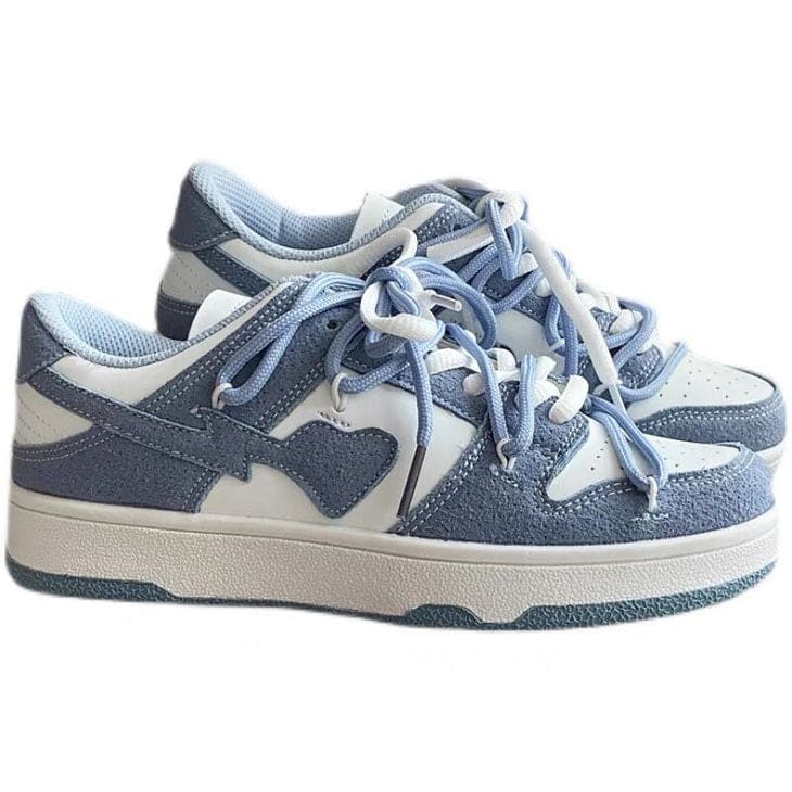 Blue Heart Sneakers - Sneakers