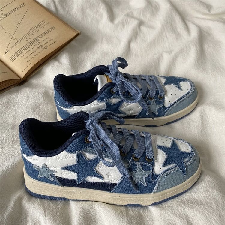 Blue Jeans Star Sneakers - Sneakers