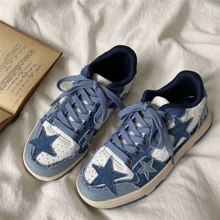 Blue Jeans Star Sneakers - Sneakers