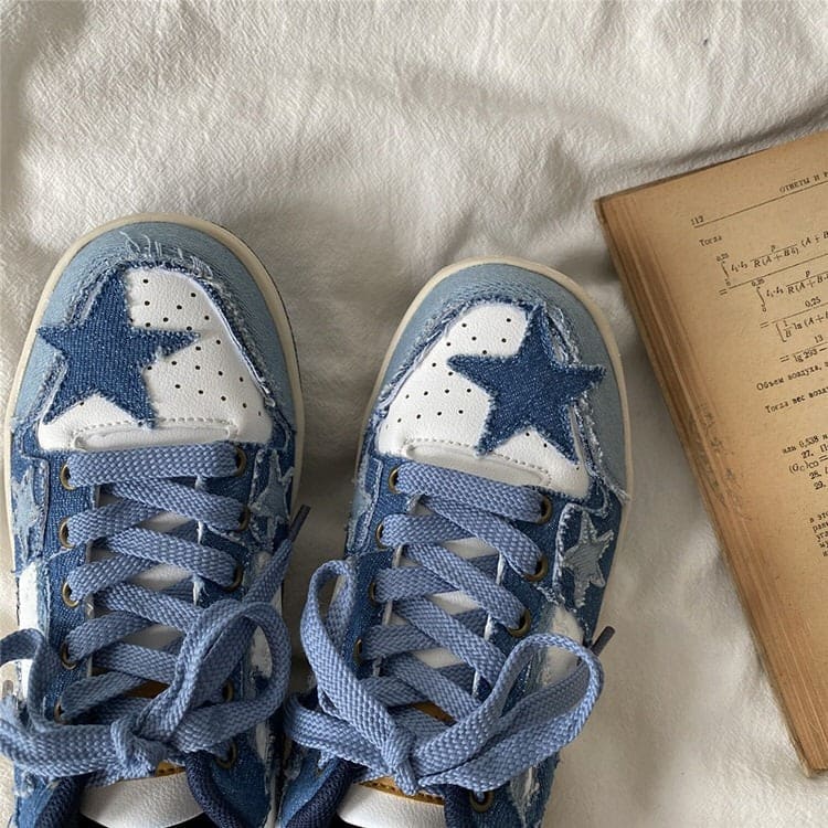 Blue Jeans Star Sneakers - Sneakers