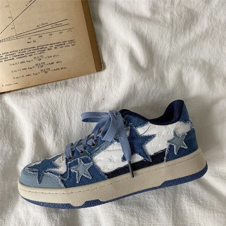 Blue Jeans Star Sneakers - Sneakers