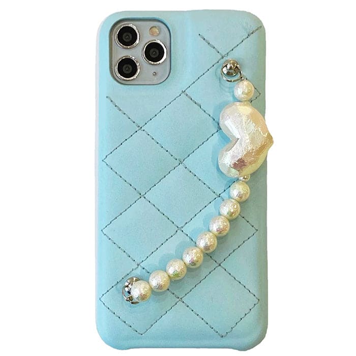Blue Pearl Chain Phone Case - IPhone Case