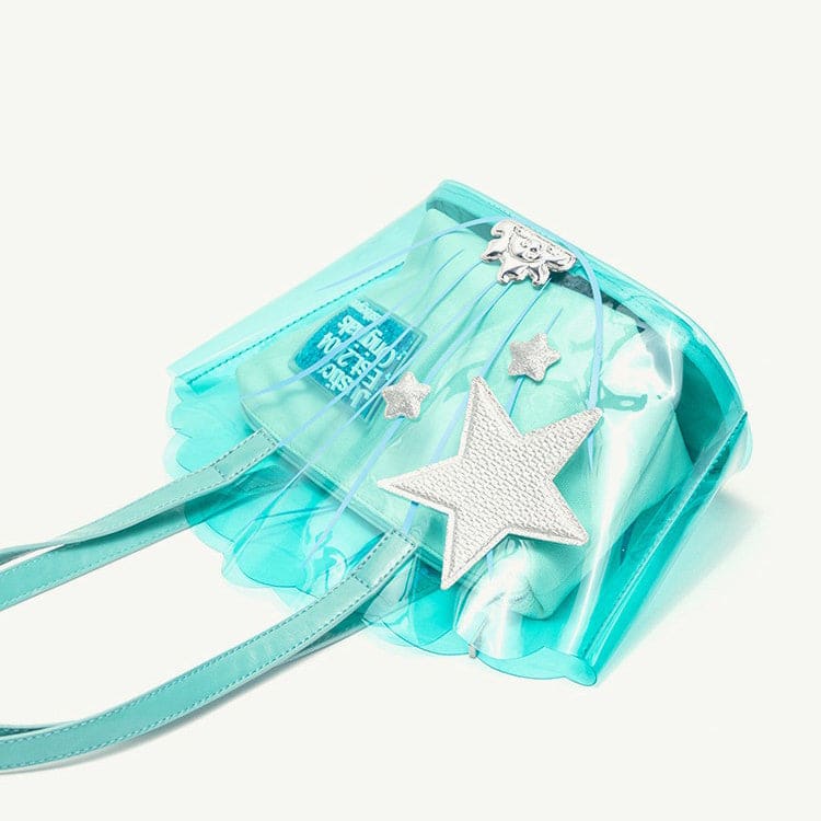 Blue Shell Transparent Bag - Standart / Blue - Bags