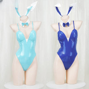 Blue Sky Blue Cute Bunny Girl Cosplay Set ON900