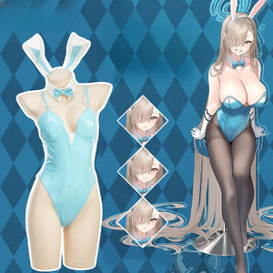 Blue Sky Blue Cute Bunny Girl Cosplay Set ON900 - F / light