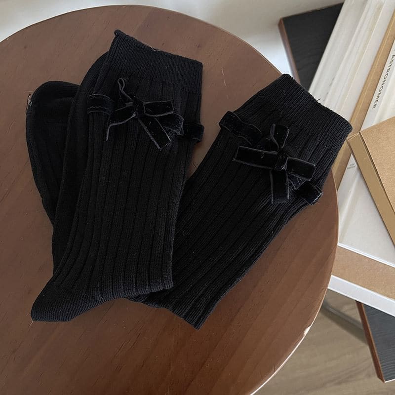 Bow Accent Socks