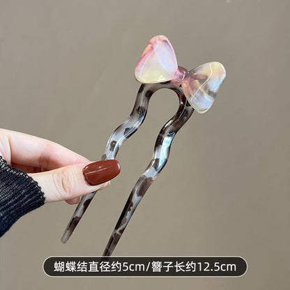 Bow Acetate Hair Stick