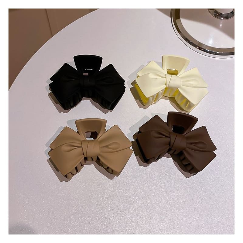 Bow Acrylic Hair Clamp