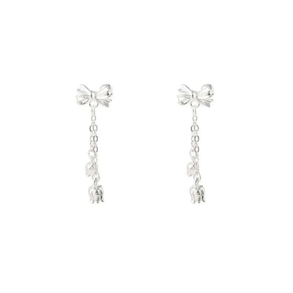 Bow Alloy Dangle Earring