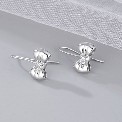 Bow Alloy Drop Earring