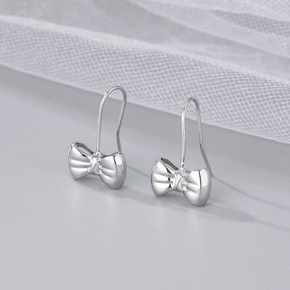 Bow Alloy Drop Earring