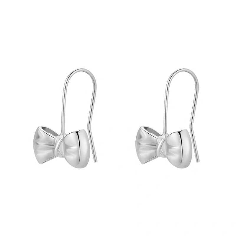 Bow Alloy Drop Earring