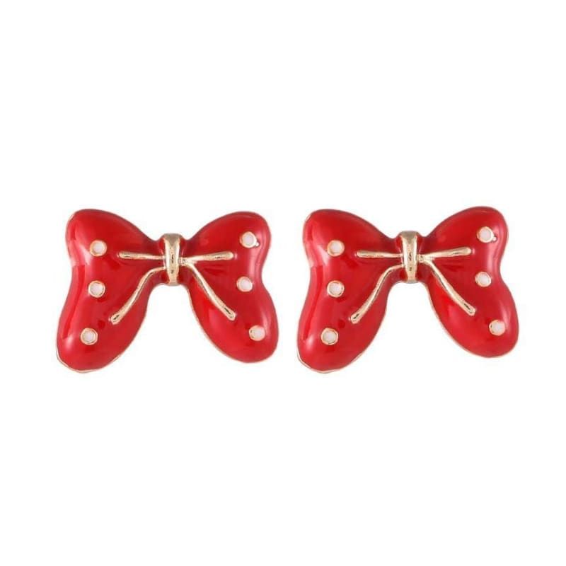 Bow Alloy Earring