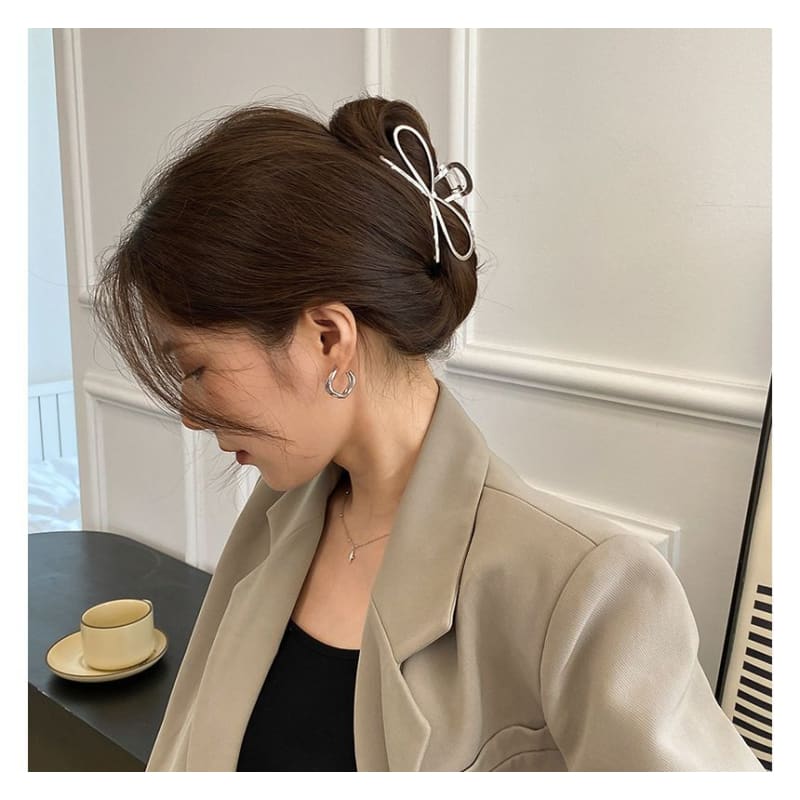 Bow Alloy Hair Clamp