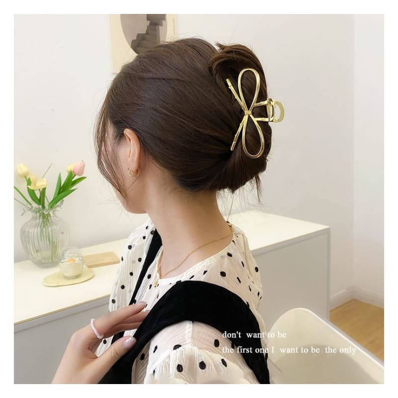 Bow Alloy Hair Clamp