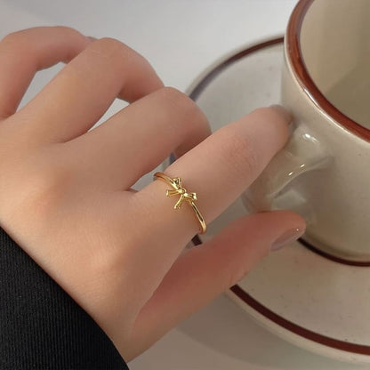 Bow Alloy Open Ring