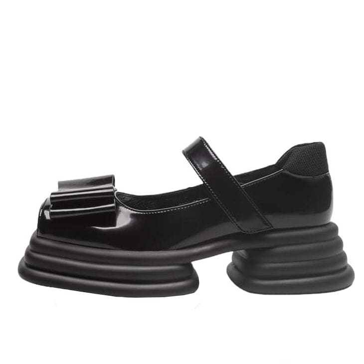 Bow Black Mary Janes - Shoes