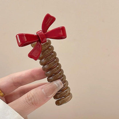 Bow Coil Hair Tie