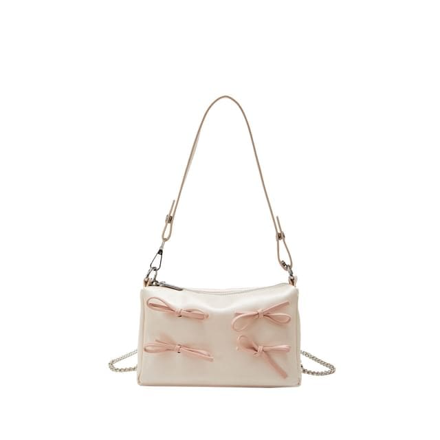 Bow Crossbody Shoulder Bag - Off-White / One Size