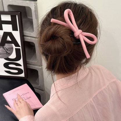 Bow Fabric Hair Stick