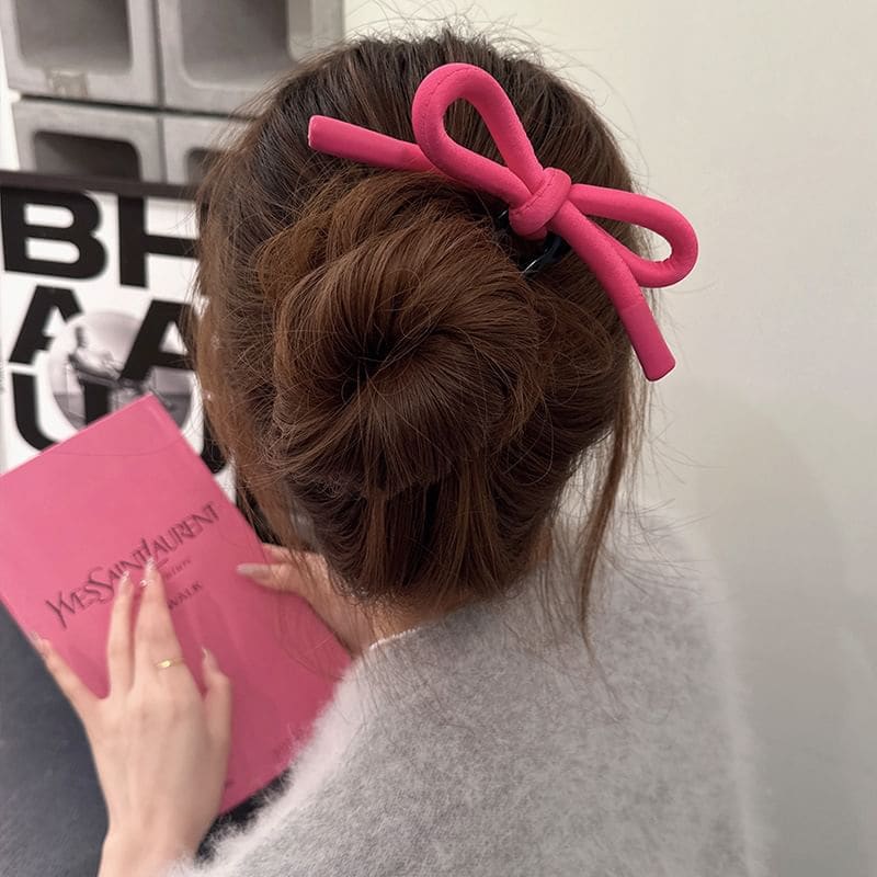 Bow Fabric Hair Stick