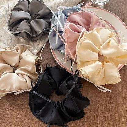 Bow Fabric Scrunchie