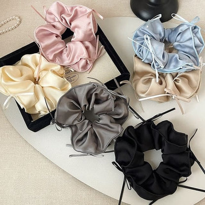 Bow Fabric Scrunchie