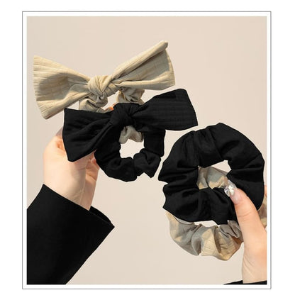 Bow Fabric Scrunchie / Plain Fabric Scrunchie