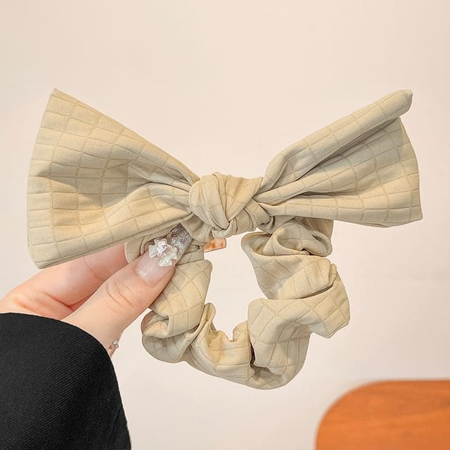 Bow Fabric Scrunchie / Plain Fabric Scrunchie - 751