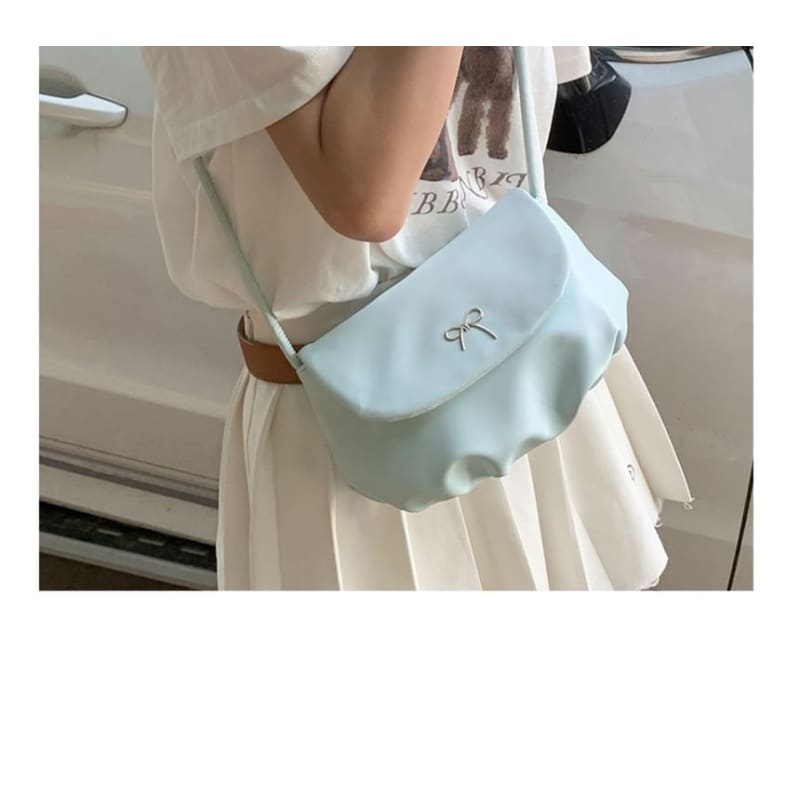 Bow Flap Crossbody Bag