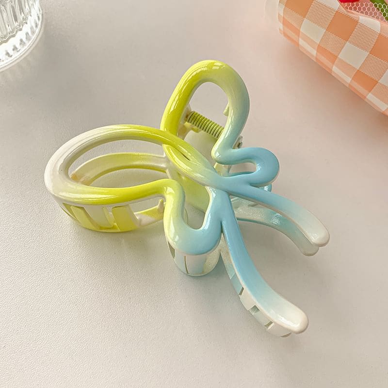 Bow Gradient Acrylic Hair Clamp