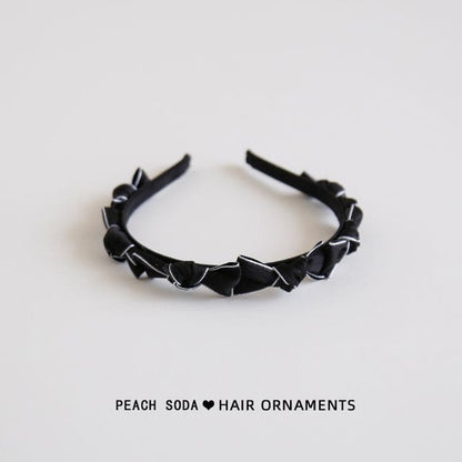 Bow Hair Band - Black / One Size