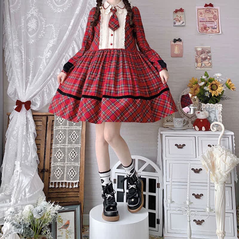 Bow Knot Button Bear Lolita Martin Boots